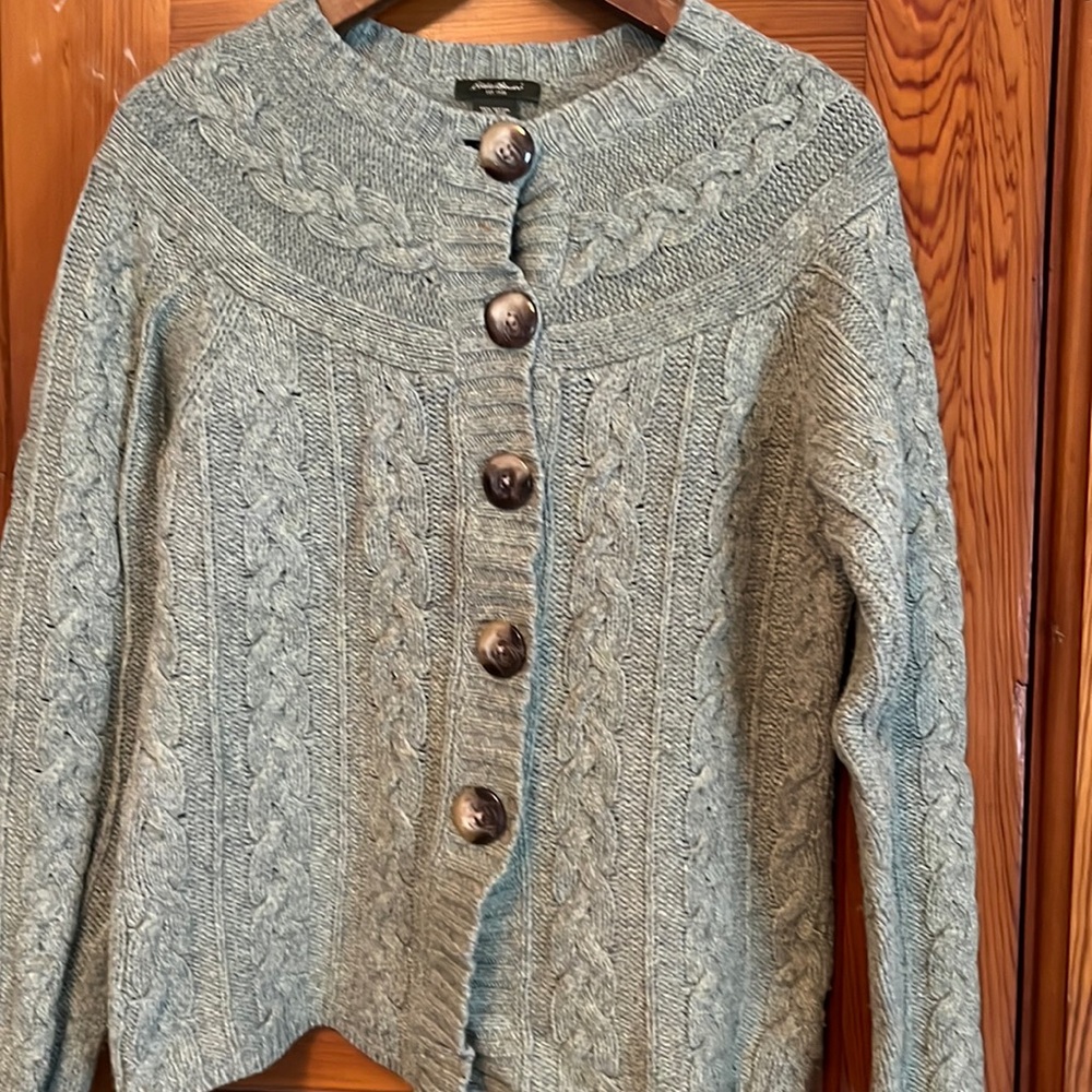 Eddie Bauer Cable Cardigan Sweater